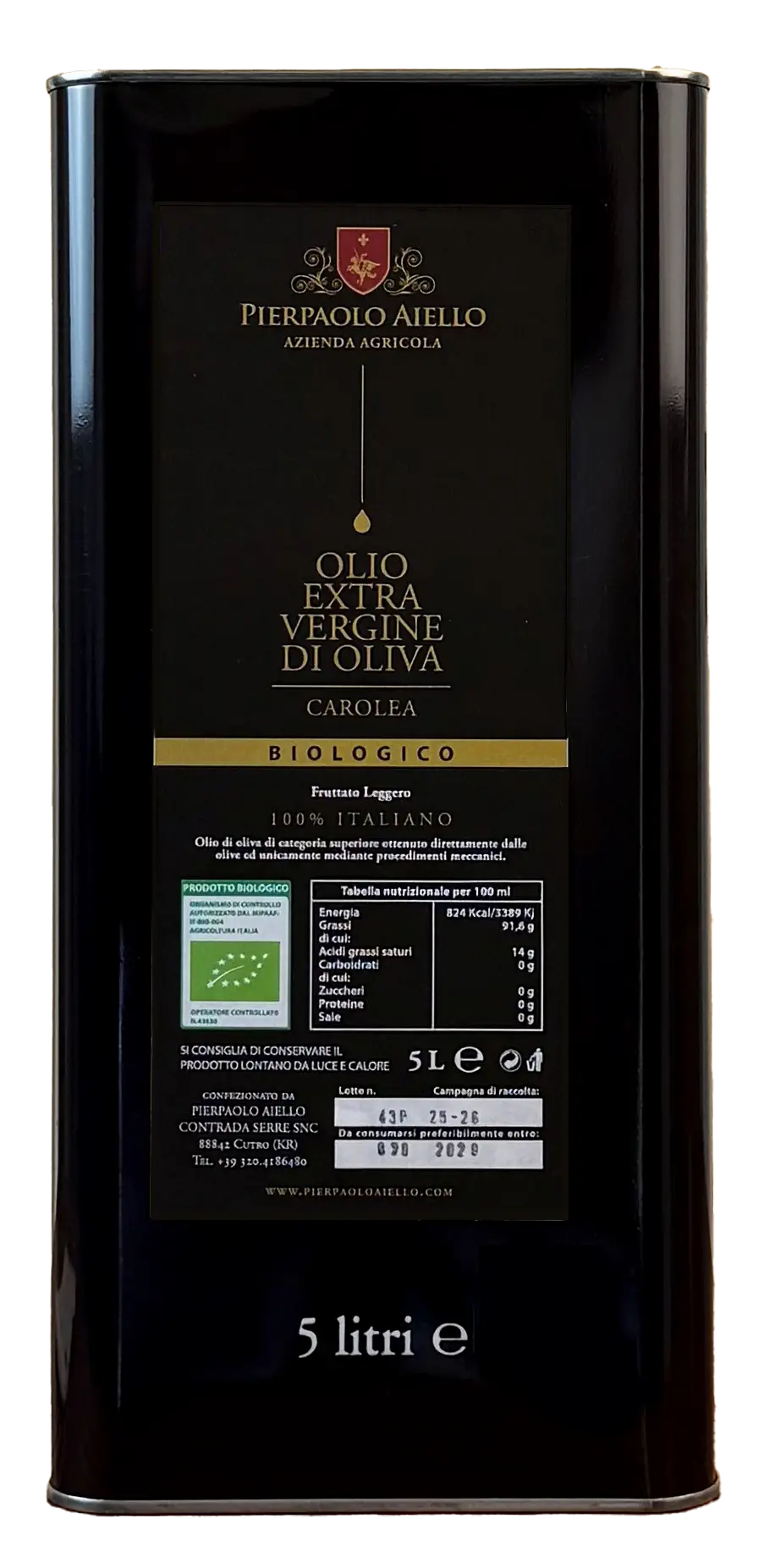 Lattina 5 Litri Olio EVO